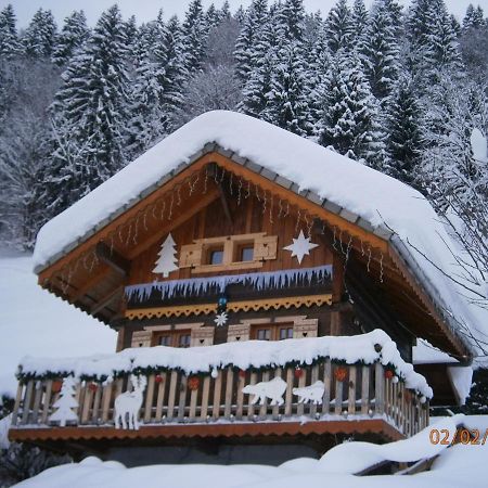 Chalet Fleur Des Neiges Saint-Jean-dʼAulps Exterior foto